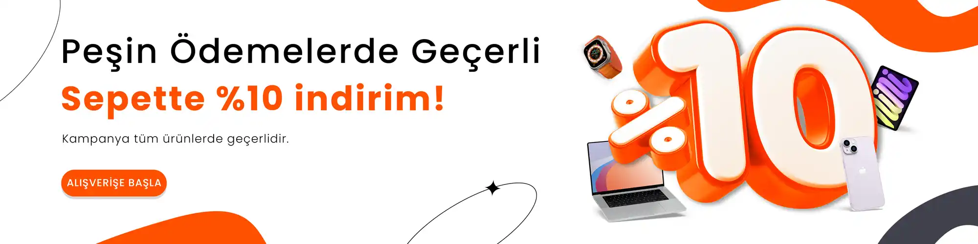Tüm Ürünlerde %10 İndirim
