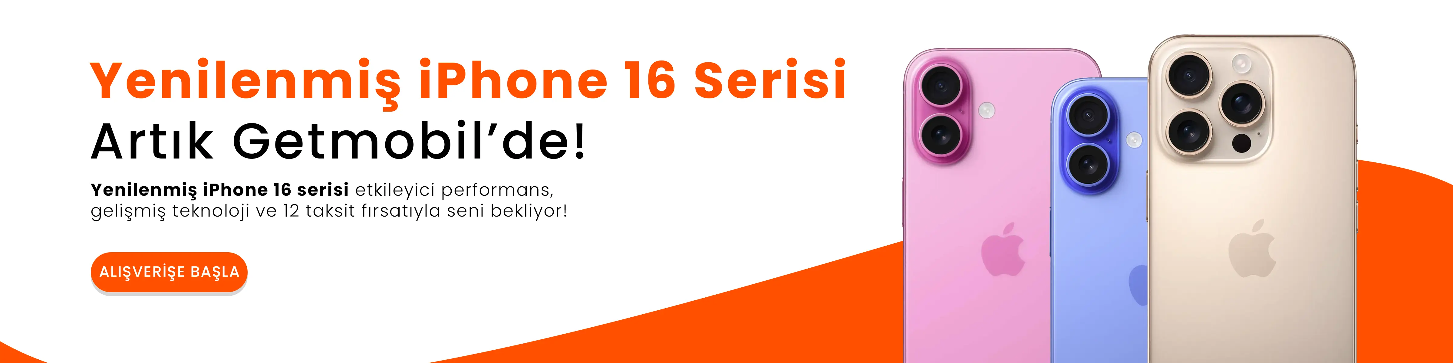 Yenilenmiş iPhone 16 Artık Getmobil'de!