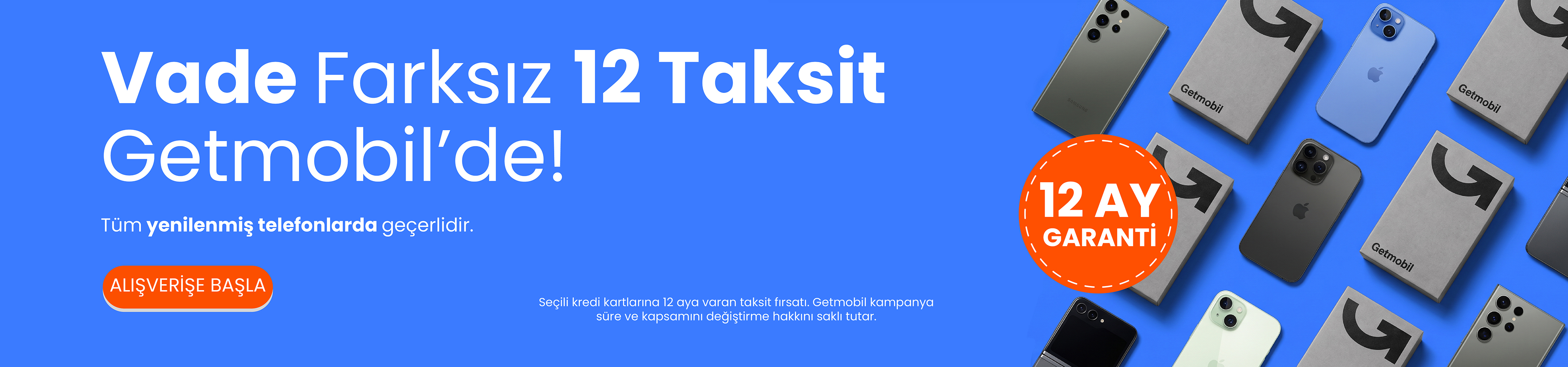 Vade Farksız 12 Taksit Fırsatı Başladı!