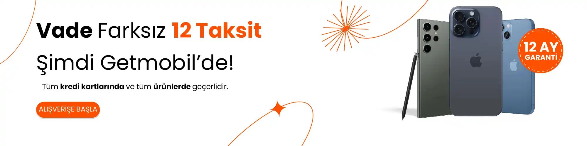Vade Farksız 12 Taksit Fırsatı Başladı!