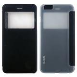 Nettech Apple iPhone 6 Plus Uyumlu Pencereli Kapaklı Kılıf (Siyah) VR9343