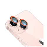 Nettech Apple iPhone 13 Uyumlu FosFor Seri Kamera Cam Koruyucu (Turuncu) NT95778