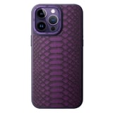 Nettech Apple iPhone 14 Pro Max Uyumlu Spor Deri Seri Arka Koruma Kılıf (Mor) NT101449