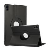 Nettech Xiaomi Redmi Pad Se Uyumlu 3 Kameralı Döner Standlı Kapaklı Kılıf (Siyah) NT106387