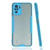 Nettech Xiaomi Redmi Note 10 Uyumlu Platin Seri Arka Koruma Kılıf (Mavi) NT86473