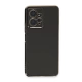 Nettech Xiaomi Redmi Note 12 Uyumlu Golden Luxury Arka Koruma Kılıf (Siyah) NT105745