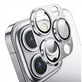 Nettech Apple iPhone 14 Pro Max Uyumlu Metalik Seri Kamera Cam Koruyucu (Gri) NT97527