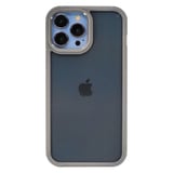 Nettech Apple iPhone 13 Pro Max Uyumlu Karbon inoks Seri Arka Koruma Kılıf (Gri) NT95798