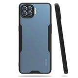 Nettech Oppo Reno 4 Lite Uyumlu Platin Seri Arka Koruma Kılıf (Siyah) NT84380