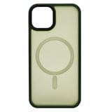 Nettech Apple iPhone 13 Uyumlu Mat Renkli MagSafe Arka Koruma Kılıf (Yeşil) NT96332