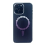 Nettech Apple iPhone 14 Pro Uyumlu Transparan Magsafe Seri Arka Koruma Kılıf (Mor) NT97990