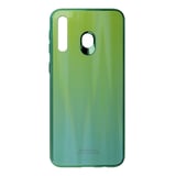 Nettech Samsung Galaxy M30 Uyumlu Degrade Arka Koruma Kılıf (Yeşil) VR16173
