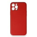 Nettech Apple iPhone 12 Pro Uyumlu Coco Leather Seri Arka Koruma Kılıf (Kırmızı) NT86060