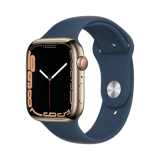 Apple Watch Series 7  Paslanmaz Çelik  45mm  Cellular  Altın