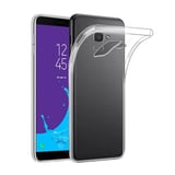 Nettech Samsung Galaxy J610 J6 Plus Uyumlu Şeffaf Seri Arka Koruma Kılıf (Şeffaf) VR12518