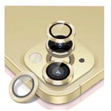 Nettech Apple iPhone 15 Uyumlu Alüminyum Seri Kamera Cam Koruyucu (Sarı) NT103745