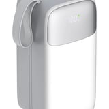 Sword 50000 Mah SW50PO3 22,5W Şarj Kablolu Powerbank Beyaz