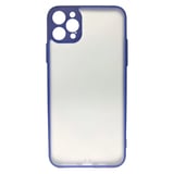 Nettech Apple iPhone 12 Pro Max Uyumlu Kontrast Renkli Tuş Seri Arka Koruma Kılıf (Mavi) NT88633