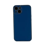 Nettech Apple iPhone 14 Uyumlu Coco Leather Seri Arka Koruma Kılıf (Lacivert) NT99618