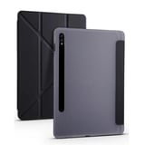 Nettech Samsung Galaxy Tab S7 FE LTE SMT733 64 GB 12.4 Uyumlu Flip Prizma Seri Kapaklı Kılıf (Siyah) NT105339