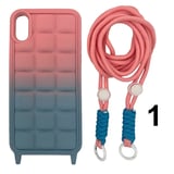 Nettech Apple iPhone X Uyumlu NTN024 Arka Koruma Kılıf (Karışık Renk) NT106779