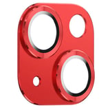 Nettech Apple iPhone 14 Uyumlu Metalik Seri Kamera Cam Koruyucu (Kırmızı) NT97521