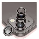 Nettech Apple iPhone 15 Uyumlu Alüminyum Seri Kamera Cam Koruyucu (Gri) NT103744
