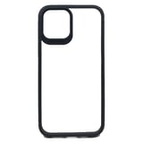 Nettech Apple iPhone 12 Pro Max Uyumlu Air Skin Glass Seri Arka Koruma Kılıf (Siyah) NT87966