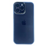 Nettech Apple iPhone 14 Pro Uyumlu Mika Renkli Kenar Seri Arka Koruma Kılıf (Mavi) NT99019