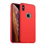 Nettech Apple iPhone XS Max Uyumlu Suide Arka Koruma Kılıf (Kırmızı) NT81685