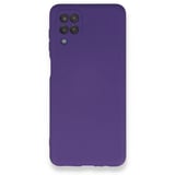 Nettech Samsung Galaxy A12 Uyumlu Nano Arka Koruma Kılıf (Lila) NT85781