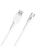 Bix BX102C 18W USBA To TypeC Hızlı Şarj Ve Data Kablosu Beyaz 1 Metre