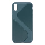 Nettech Apple iPhone XS Max Uyumlu Kendinden Desenli Arka Koruma Kılıf (Yeşil) NT79737
