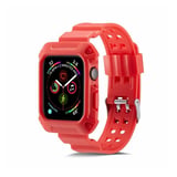 Nettech Apple Watch Seri 40/38 mm Uyumlu Entegre Kayış (Kırmızı) NT92320