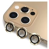 Nettech Apple iPhone 12 Pro Max Uyumlu Damla Model 3in Kamera Cam Koruyucu (Gold) NT90090