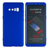 Nettech Samsung Galaxy N950 Note 8 Uyumlu 360 Koruyucu Arka Koruma Kılıf (Mavi) VR4326