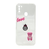 Nettech Samsung Galaxy A11 Uyumlu Maskot Seri Arka Koruma Kılıf (Şeffaf) NT106183