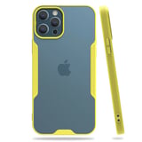 Nettech Apple iPhone 12 Pro Uyumlu Platin Seri Arka Koruma Kılıf (Sarı) NT85999