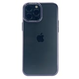 Nettech Apple iPhone 14 Pro Uyumlu Mika Renkli Metal Çerçeveli Seri Arka Koruma Kılıf (Derin Mor) NT100988