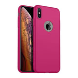 Nettech Apple iPhone XS Max Uyumlu Suide Arka Koruma Kılıf (Pembe) NT81688