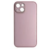 Nettech Apple iPhone 14 Uyumlu Coco Leather Seri Arka Koruma Kılıf (Pembe) NT99613