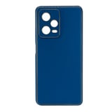 Nettech Xiaomi Redmi Note 12 Uyumlu Coco Leather Seri Arka Koruma Kılıf (Lacivert) NT99942