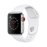 Apple Watch Series 3  Paslanmaz Çelik  38mm  Cellular  Gümüş