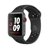Apple Watch Series 3 Nike  Alüminyum  42mm  GPS + Cellular  Uzay Grisi