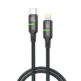 Nettech NTDC39 30W Plastik 100 Cm TypeC To Lightning Şarj ve Data Kablosu (Siyah) NT108308