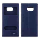 Nettech Samsung Galaxy G920 S6 Uyumlu Kapaklı Kılıf Kapaklı Kılıf (Lacivert) VR4923