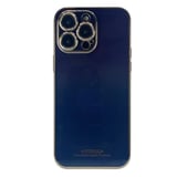 Nettech Apple iPhone 14 Pro Uyumlu Kamera Korumalı Renkli Kristal Seri Arka Koruma Kılıf (Mor) NT101689