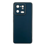 Nettech Xiaomi Mi 13 Uyumlu Coco Leather Seri Arka Koruma Kılıf (Lacivert) NT106701