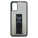 Nettech Samsung Galaxy A02S Uyumlu MicroCase Mıknatıs Yüzüklü Arka Koruma Kılıf (Siyah) NT86945