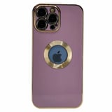 Nettech Apple iPhone 13 Pro Max Uyumlu Halkalı Logo Seri Arka Koruma Kılıf (Pembe) NT97174